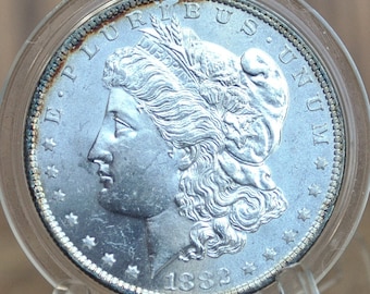 1882-O Morgan Silver Dollar, Prooflike, Choice Uncirculated (MS63), 1882O Morgan Dollar 1882 Silver Dollar New Orleans Mint, 1882O Morgan PL