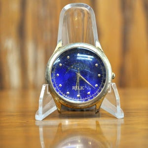 Vintage Relic Moon Phase Watch Head - Antique Relic Moon Phase Watch - Not Working!