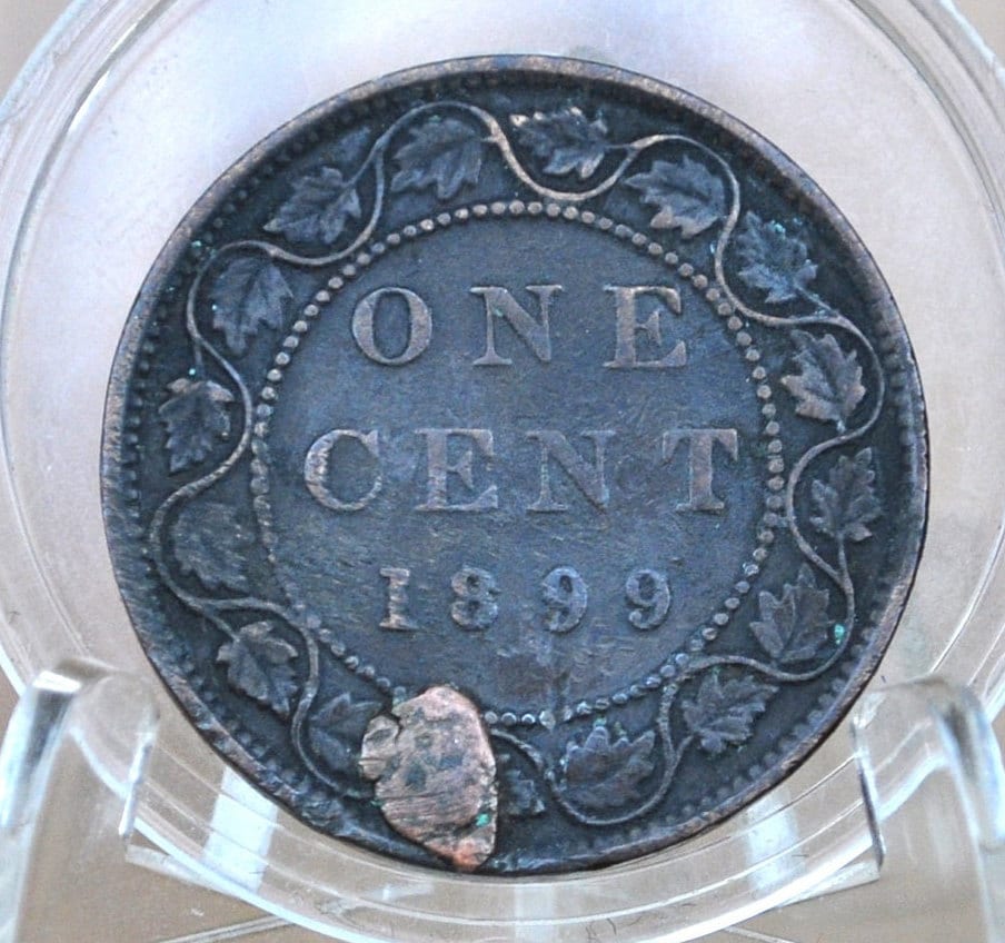 1899 Canadian One Cent - XF (Extremely Fine) Condition - Queen