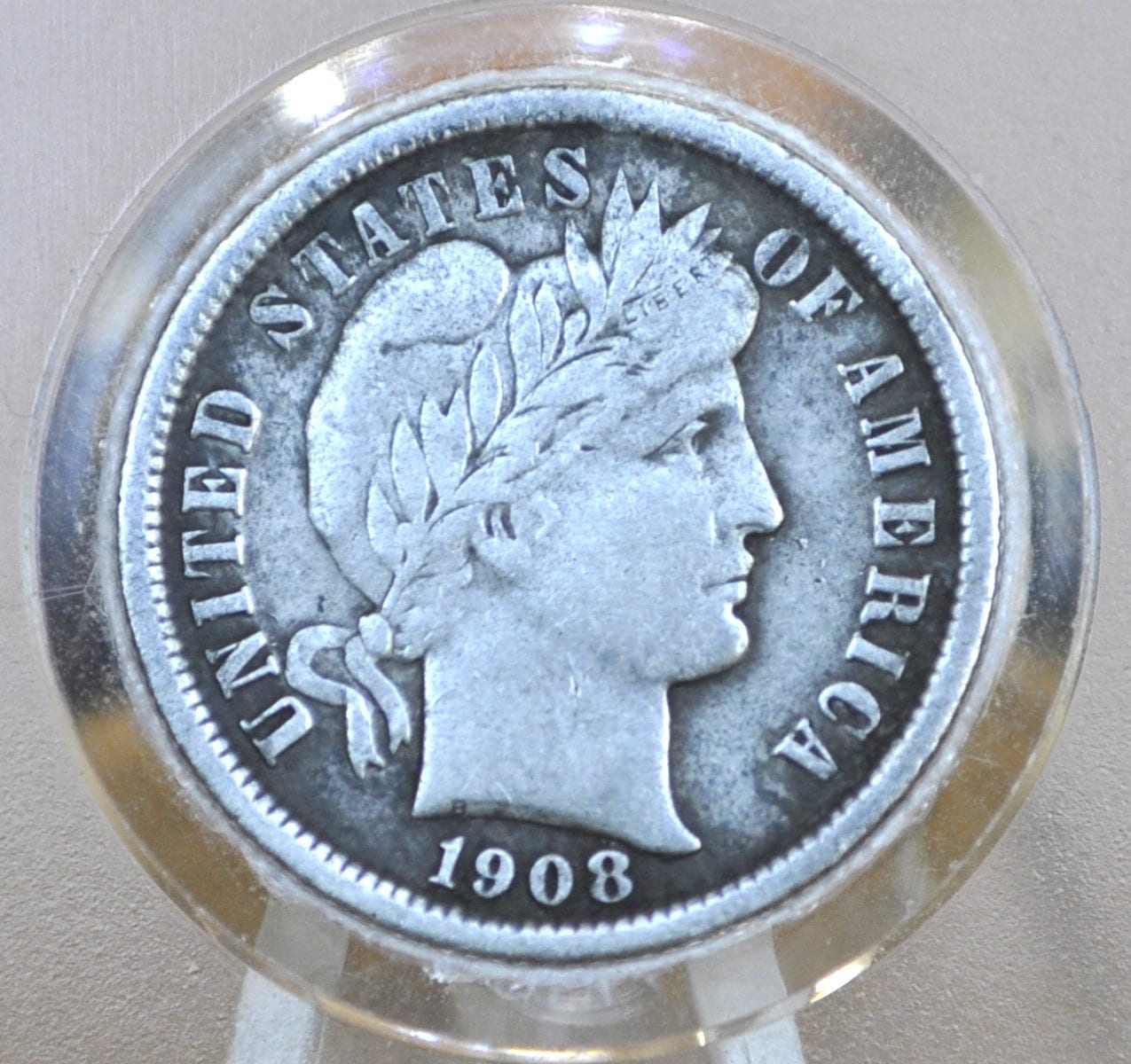 1908年製バーバー・シルバー・ダイム - ミントとグレード/状態から選ぶ