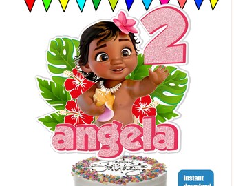 Baby Moana Cake Etsy Baby Moana Cake Etsy