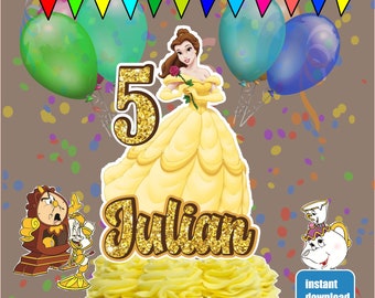 Princess Belle Cake Etsy