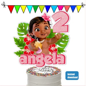 Baby Moana Cake Topper Baby Moana Cake Decoration Printable Etsy Baby Moana Cake Topper Baby Moana Cake Decoration Printable Etsy