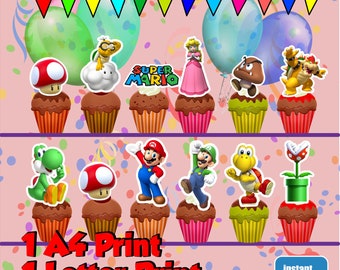Mario Bros Cupcake Etsy Mario Bros Cupcake Etsy