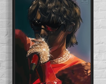 Jhope Art print, BTS Jhope fanart, Bts fanart, Jhope digital art print