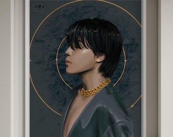 BTS Jimin FACE art, Bts Jimin fanart, Bts Jimin, Jimin face album, Bts gift, Bts army gift