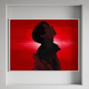 BTS Hot Jungkook Fanart | Kpop art of JK print | Army gift,