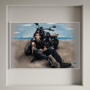 BTS RM art print | RM digital style art print | K Pop Kim Namjoon fan art print | bts gift,
