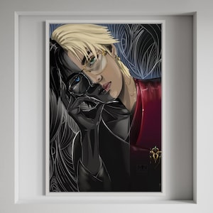 BTS V art 6x4 original art print | BTS V digital fan art print | Kpop Kim Taehyung  art print, Christmas gift, 4x6