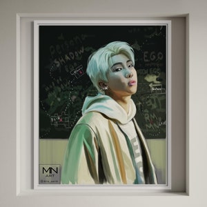 BTS RM persona digital fanart print | Kpop BTS Rm digital fan art print | Bts Kim Namjoon fan art, 8x10, 4x6