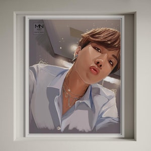 BTS Cute Jhope fanart print | Kpop J-Hope fan art prints | Bangtan J-hope art, BTS gift,