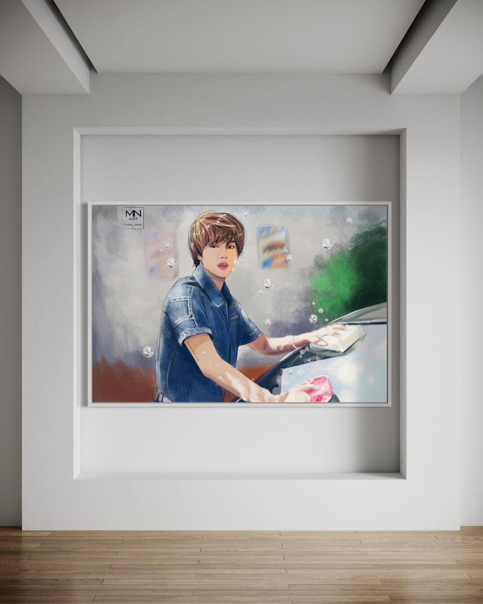 Bts Jin Fan Art, Bts Fan Art, Bts Jin Print, Army Gift, Bts Butter ...