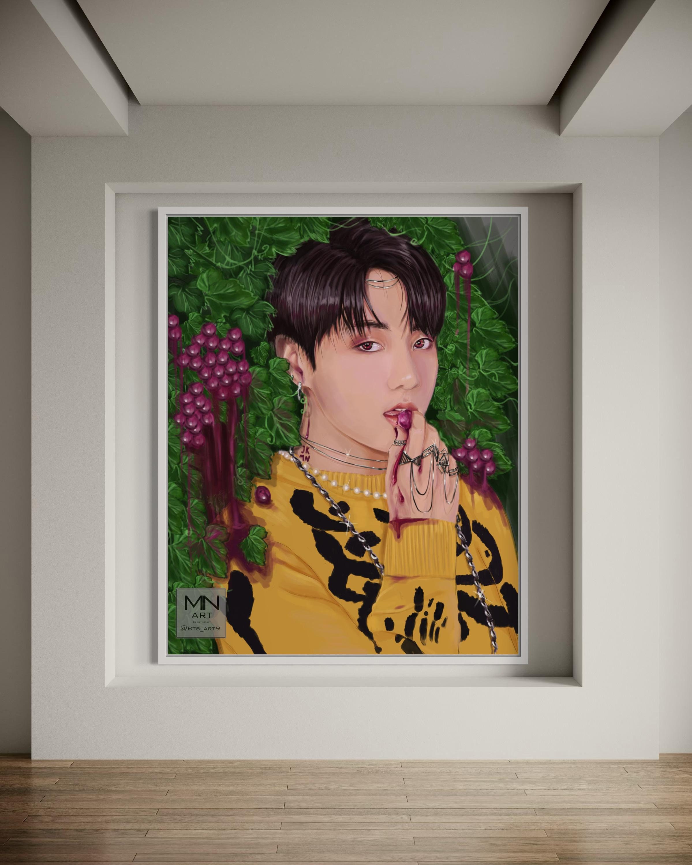 BTS JK ぐぅ BTS Jungkook 6x4 Fanart Print | BTS JK Digital Fan Art Print