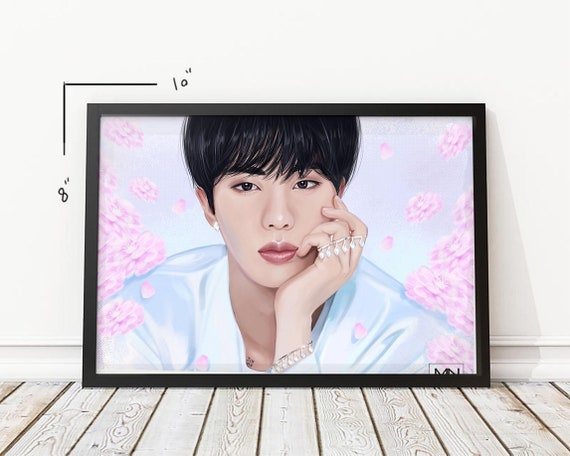 Bts Jin fan art Bts fan art Bts Jin art Kim seokjin art - Etsy México
