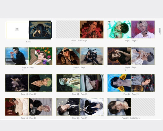 BTS Art Book Bts Fanart Art Book Bts Photo Book Hardcover - Etsy