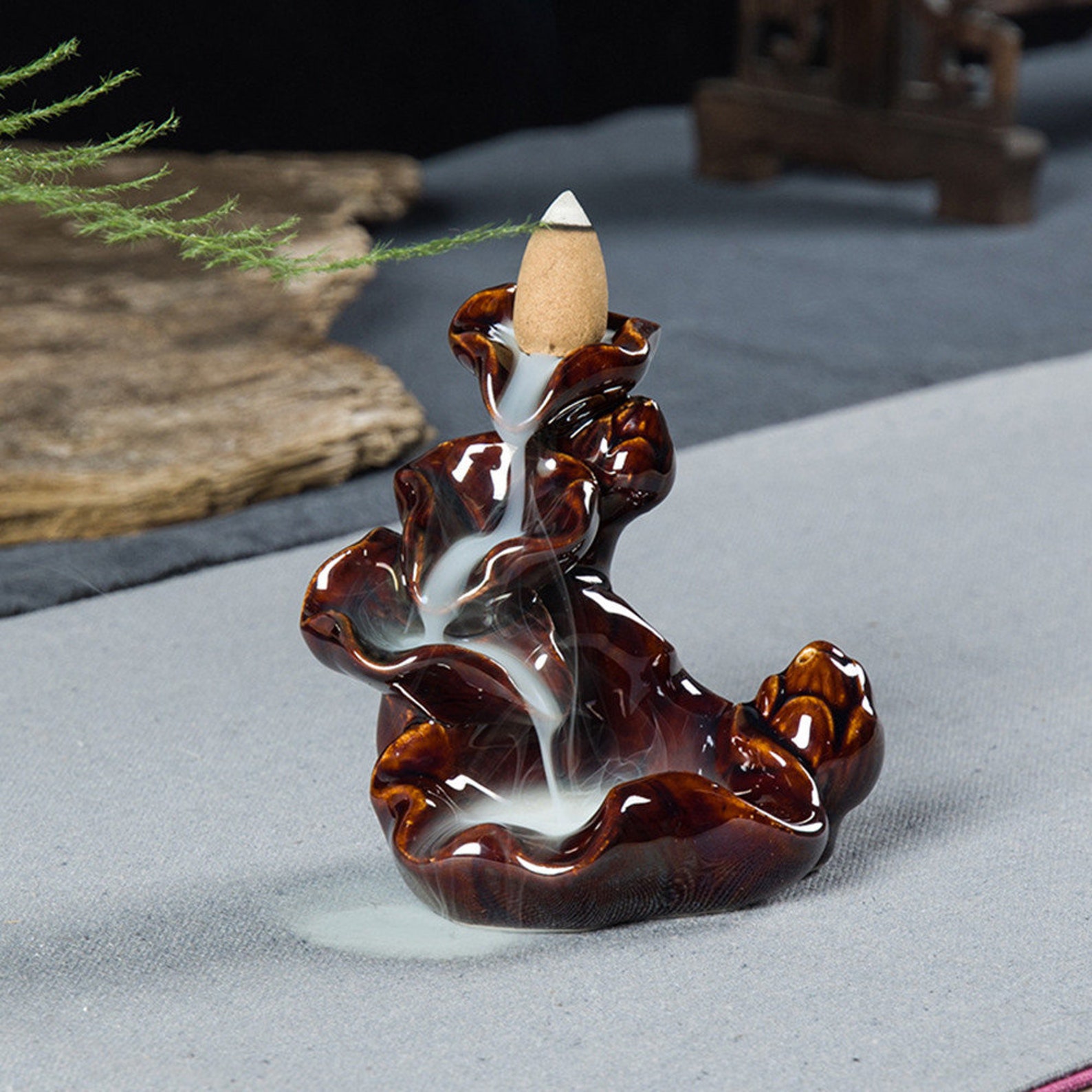 Backflow Incense Burner Ceramic Meditation Altar Incense Etsy