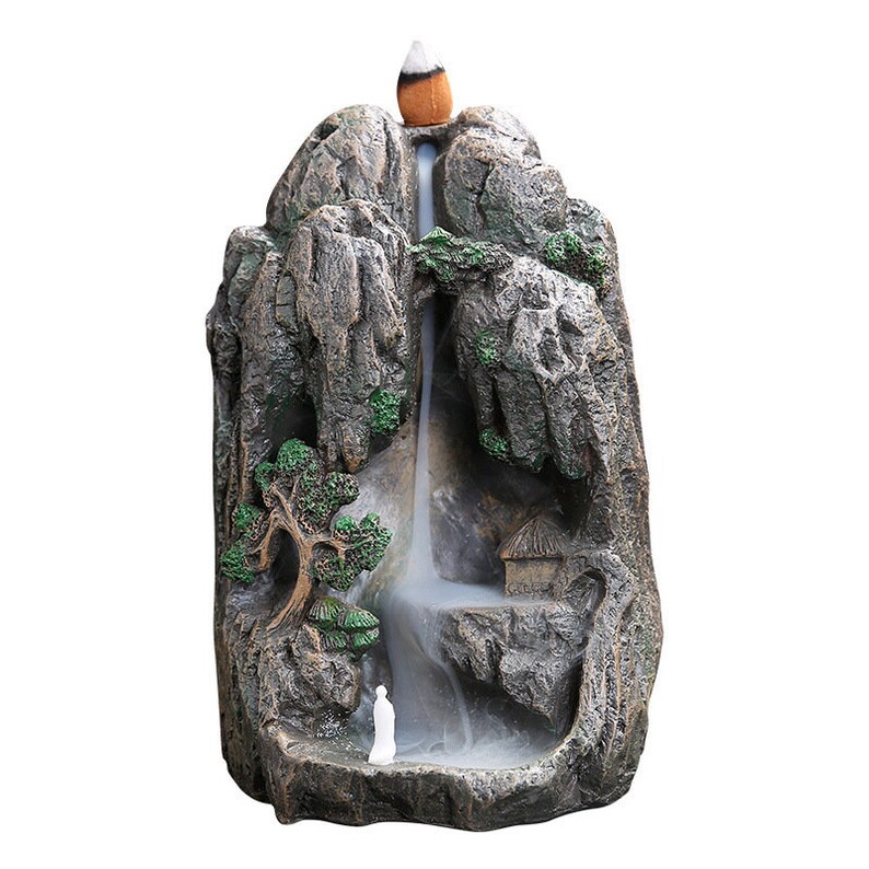 Incense Waterfall Burner Backflow Incense Burner House Hold Etsy