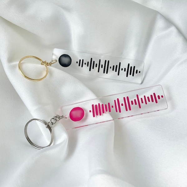 Personalized Song Barcode Keychain