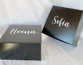 Personalized Name Gift Box - Black
