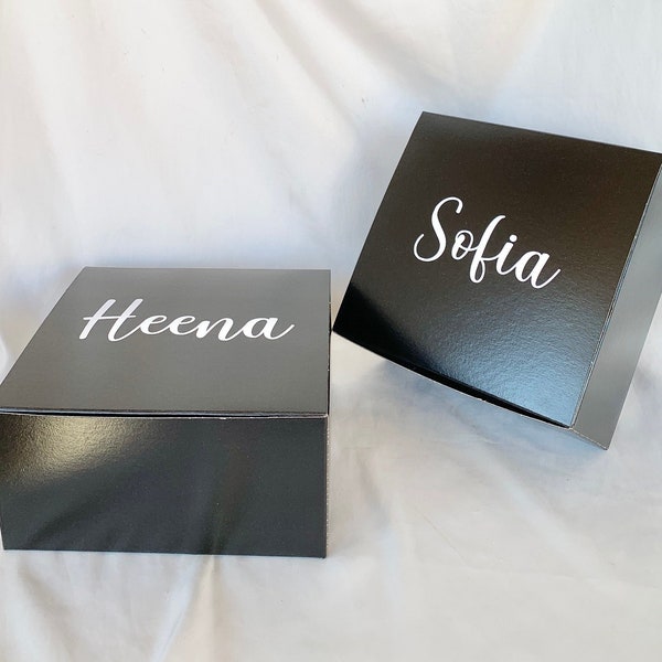 Personalized Name Gift Box - Black