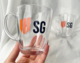 Custom Logo Glass Mug