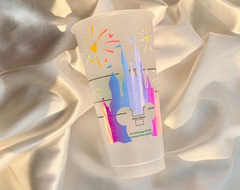 Vaso Starbucks con diseño holográfico