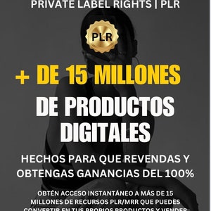 15+ millones Productos digitales con PLR/ MRR, master resell rights,ingresos pasivos, freebie
