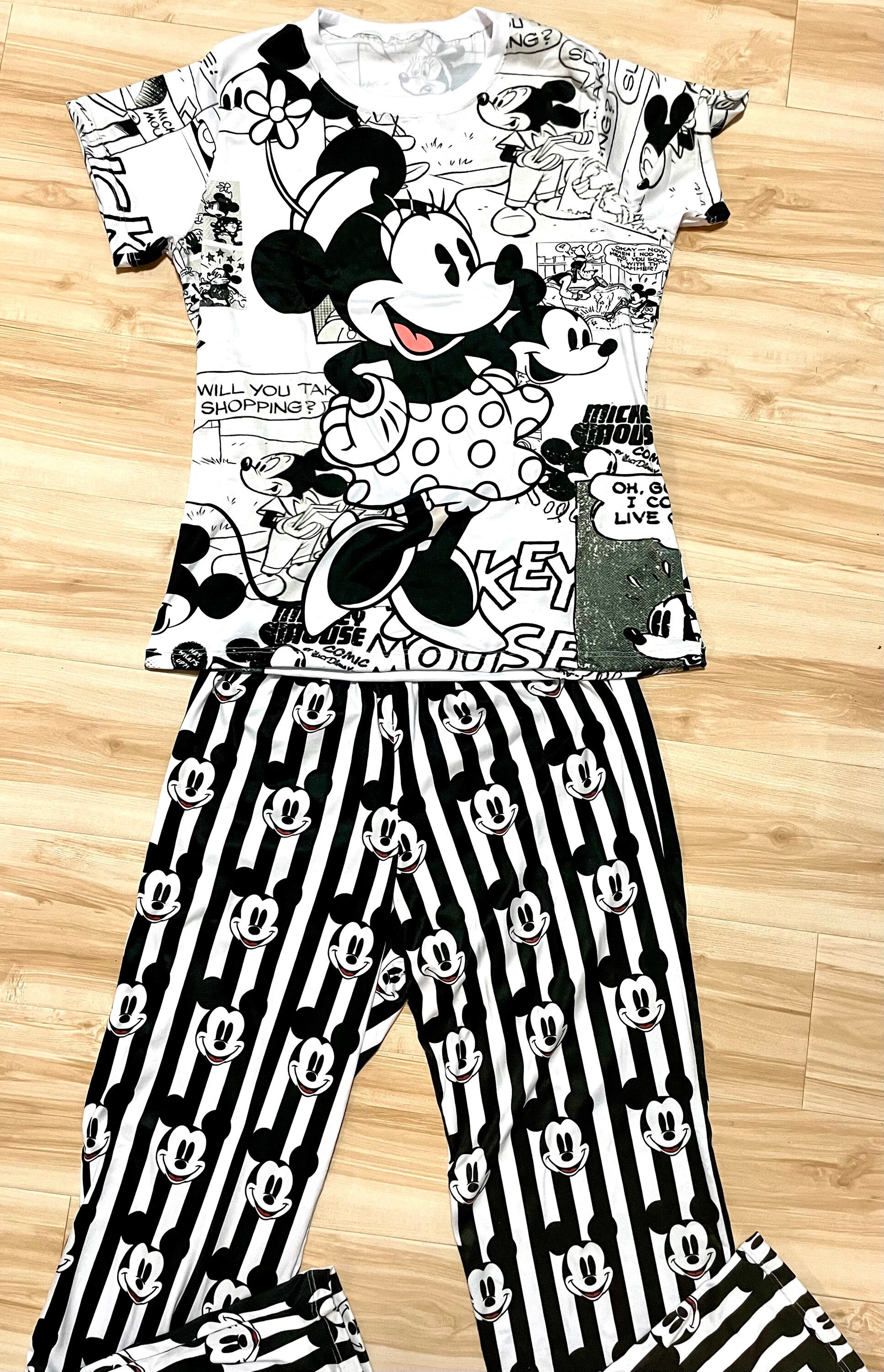 Disney Pajama Set mickey and Minnie Pajama Set disney Etsy