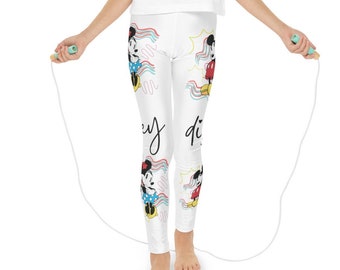 Childrens Leggings, Disney outfit, Mickey pants,