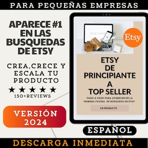 Como vender en Etsy y aparecer de 1ra en busqueda, Guia Top Seller Etsy, de Principiante a Vendedor estrella, Guia en Español