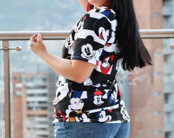 Mickey Mouse Blouse - Etsy