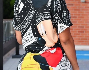 Mickey Mouse Women’s shirt Disney•Disney vacation •Disney Cover Up •Disney Beach Wear •Disney Swimwear