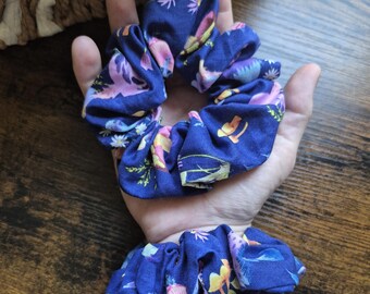 Mushroom Forest Scrunchie | Handmade Hair Bows