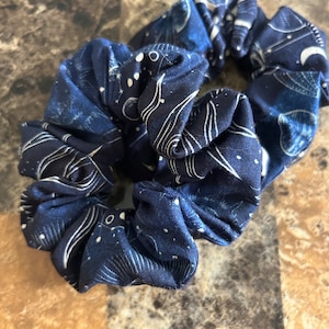 Space Scrunchies Constellation Zodiac Scrunchies | Zodiac Accessories | Constellation Accessories | Constellation Hairbows | Zodiac Hairbows
