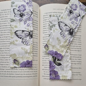 Vintage Floral Fabric Bookmark | Floral Print Bookmark | Flower Bookmarks | Fabric Bookmarks | Handmade Bookmarks