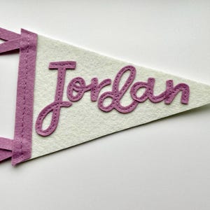 Custom Hand-Stitched Felt Pennant Flag