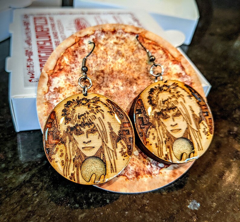 as the world falls down 2xJareth Handmade Earrings Labryinth Jareth David Bowie