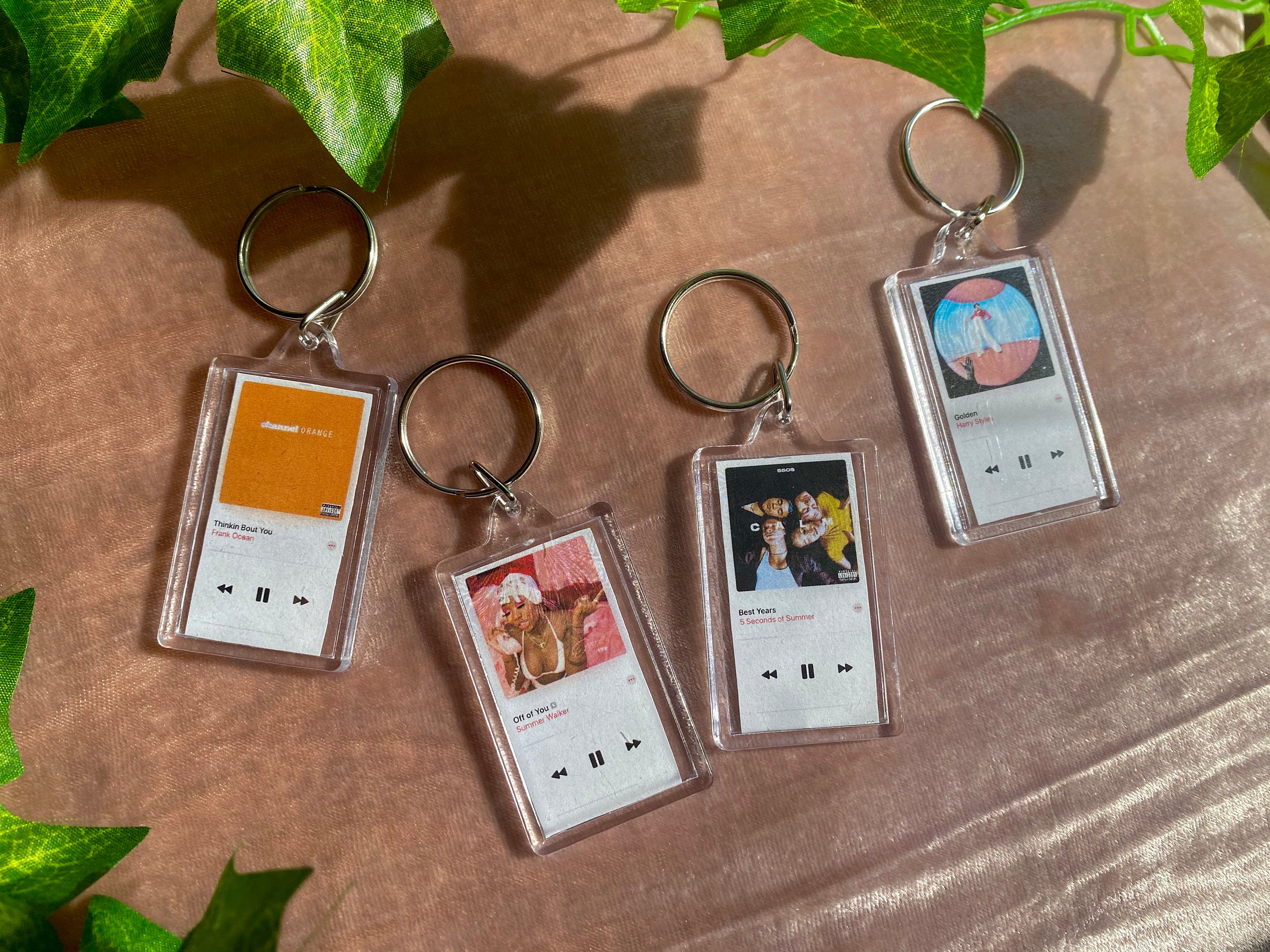 Custom Song Keychain Etsy