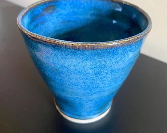 Ocean Blue Handmade Ceramic Cup