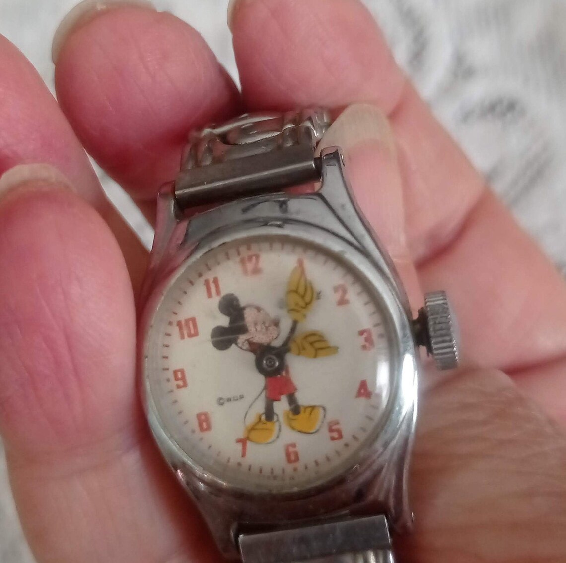 Mickey Mouse Children's Vintage Timex Watch Etsy