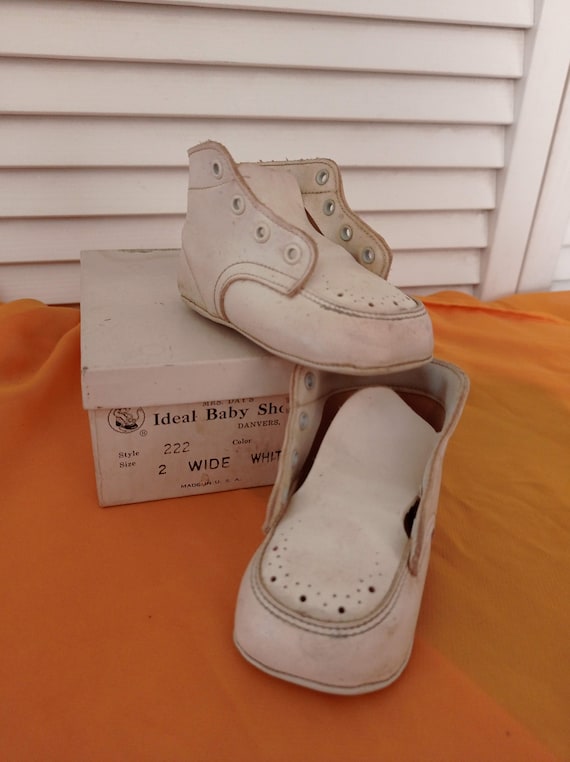 Mrs. Days Ideal Baby Shoes Vintage 1950's