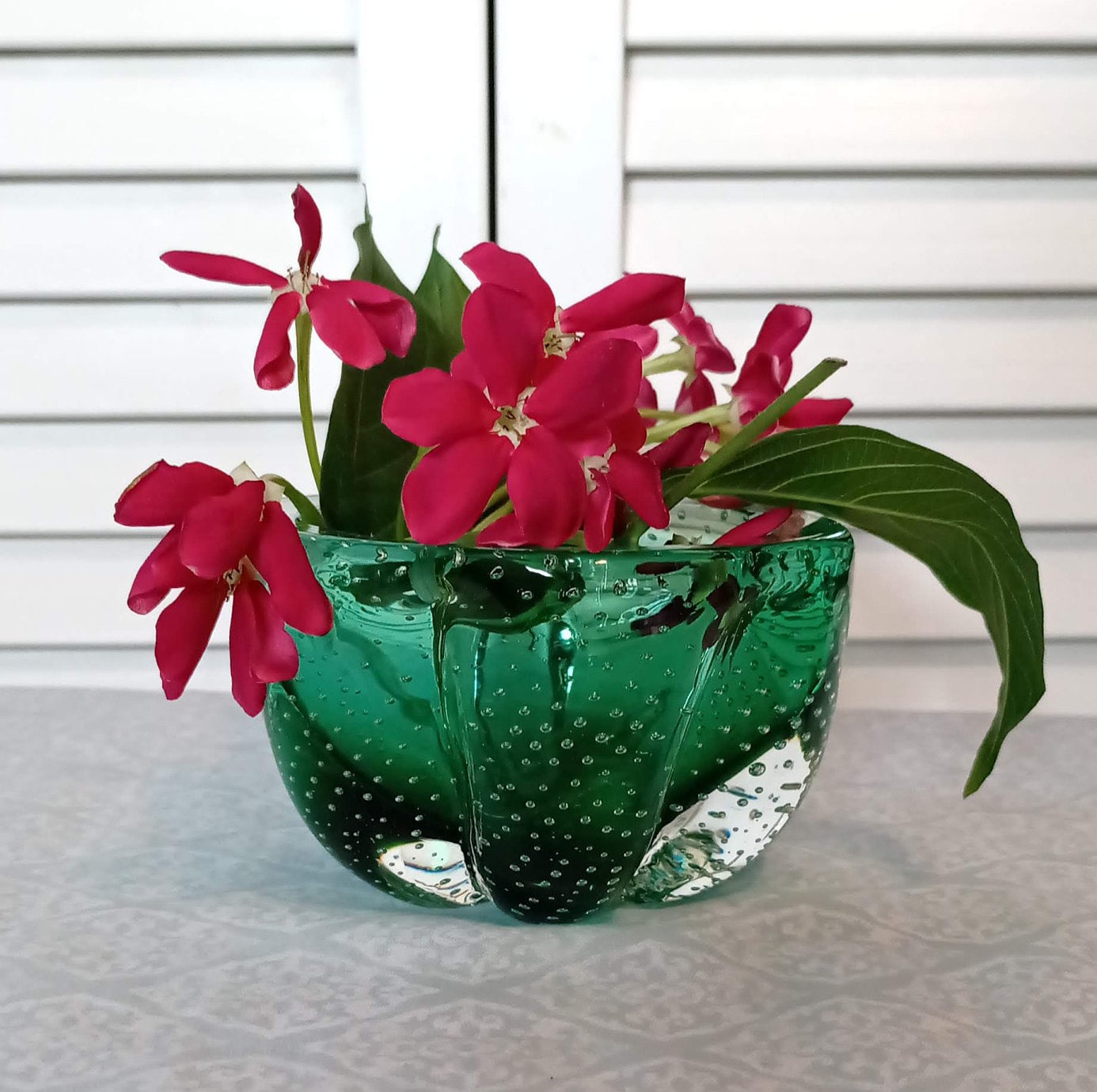 Murano vase controlled bubbles - Etsy 日本