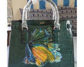 Hand-painted Bag (Betta Fish)
