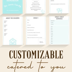 The Ultimate Nanny and Babysitter Handbook Printable, Editable Canva Childcare Planner, Babysitter Guide, Digital Download