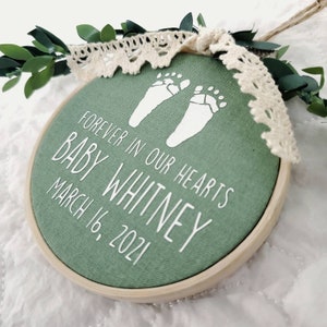 Miscarriage Keepsake | Miscarriage Awareness Gift | Forever in our hearts Gift | Infant Loss Memorial | Early Miscarriage Remembrance Gift