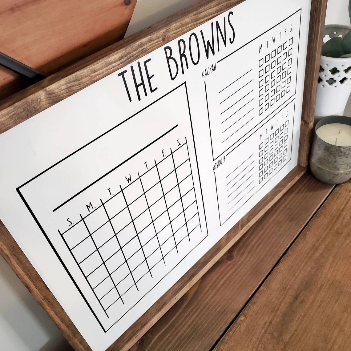 Whiteboard Family Chore Chart - Chore & Routines Printable
