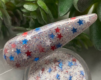 Sparkler Red White and Blue Patriotic Nail Dip Powder The Patriotic Collection