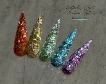The Butterfly Effect Collection Glitters Only- Spring Butterfly Nail Dip Powder Collection