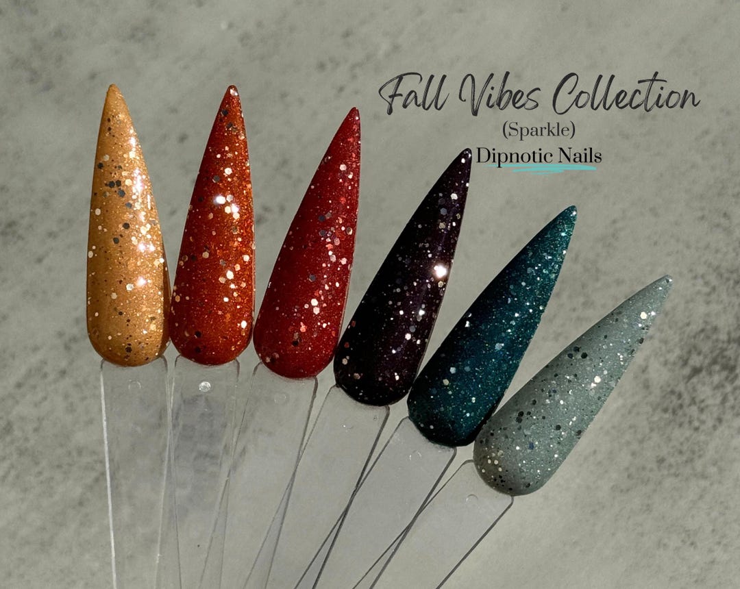 Fall Vibes Sparkle Dip Powder Collection - Etsy