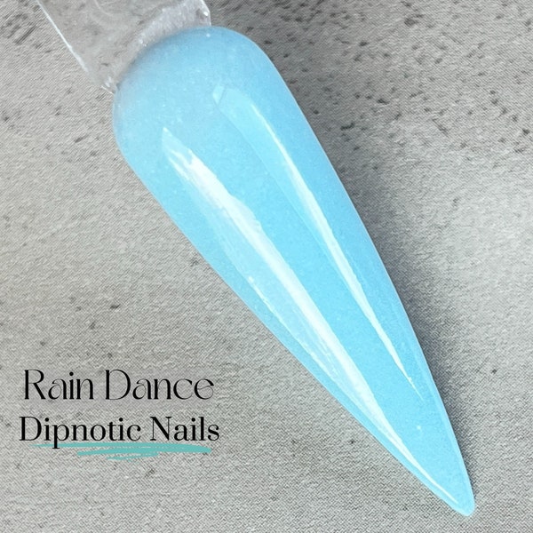 Rain Dance Light Blue Nail Dip Powder The April Showers and May Flowers Collection